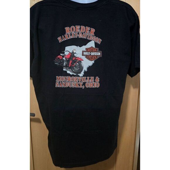 Harley-Davidson Roeder Sandusky ohio Motorcycle Graphic Tee 2X-Large Black - Picture 5 of 6